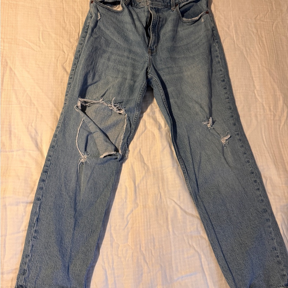 Abercrombie & Fitch High Rise Women Jeans - Light Blue